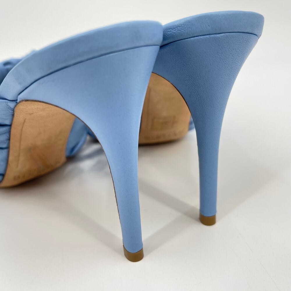 Alexandre Birman | Solange Intreccio 85 Blue Woven Leather Mules 40 / US 10 - Picture 8 of 16